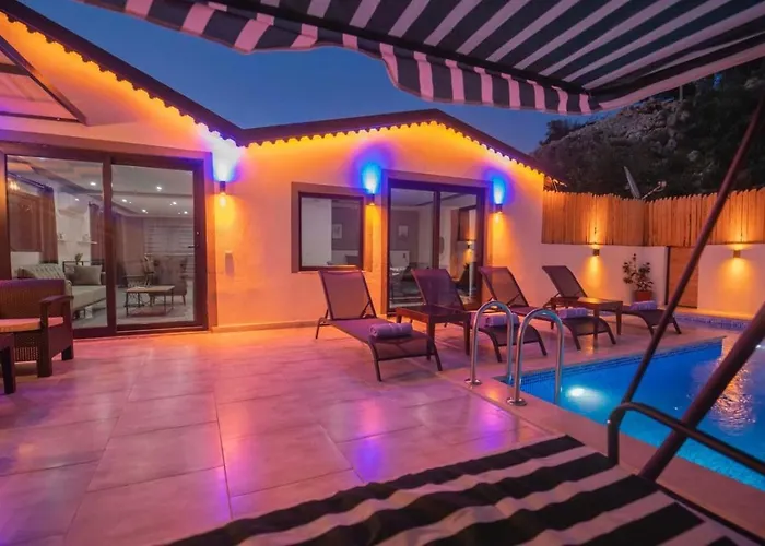 Patara 2 Bedroom Secluded With Private Pool Hot Tub Kalkan