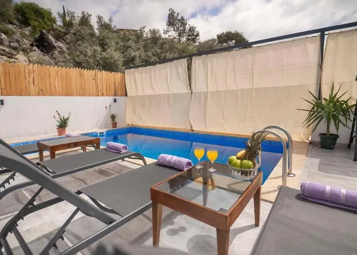 别墅 Patara 2 Bedroom Secluded With Private Pool Hot Tub 卡尔坎
